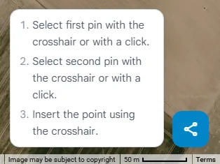 Die Hilfebox über dem Magic Button mit den Schritten für das Werkzeug „Einfügen“