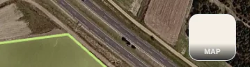 Die Schaltfläche für den Kartenstil oben rechts mit einer Vorschau der Straßenkarte