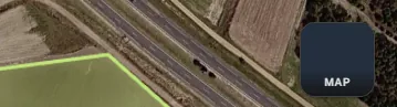 Die Schaltfläche für den Kartenstil oben rechts mit einer Vorschau der Straßenkarte